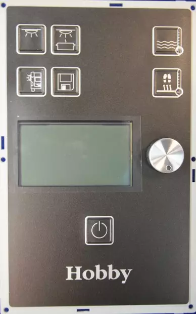 Ohjauspaneeli, tarra, EL507 LCD, ilman kehystä, De Luxe Easy - HOBBY VARAOSAT - 7917 - 1