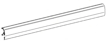 Thule etupalkki 6300 4,00 m, valkoinen - Markiisien varaosat Thule - 16427 - 1