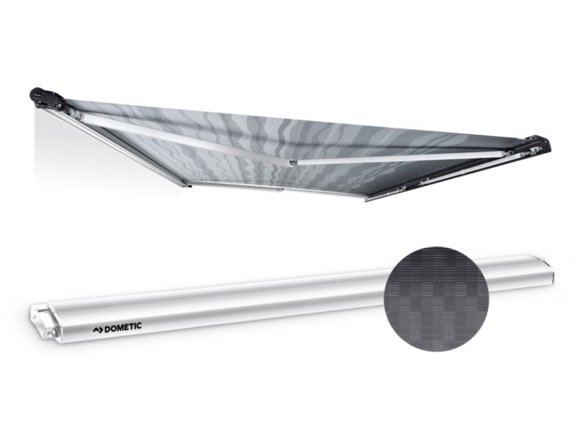 Dometic Markiisi PR 2000 4,50x2,50, grey Perfectroof, valkoinen kotelo - Kotelomarkiisit katolle Dometic - 16997 - 1