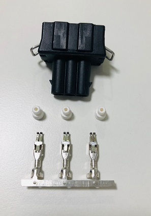 Liitin pyöreille takavalolle/0900345A, sopii Aspöck ja Jokon liitin 3-johdolle - Pistokkeet/Adapterit - 11187 - 1