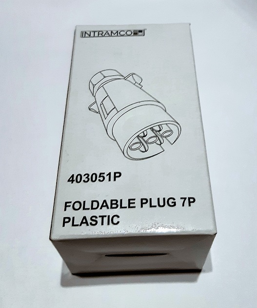 Pistoke 7-napainen muovi Pistoke 2-johdolle pakattu - Pistokkeet/Adapterit - 10627 - 1