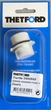 Thetford lukkosylinterin runko, luukut D3-6 FF2, valkoinen RAL 9010 - Ovien ja luukkujen osat - 18307 - 1