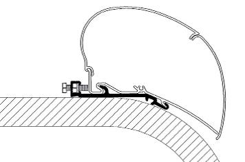 Thule kiinnityssarja Flat Adapter Set 5,50 m - Kattomarkiisien kiinnityssarjat - 10917 - 1