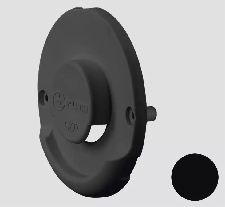 Truma seinäläpiviennin ulko-osa musta ZR 80 - Combi-lämmittimien varaosat - 14197 - 1