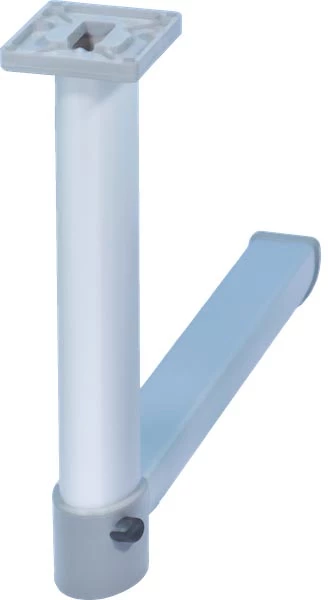 Pöydänjalka saranalla, mattaharmaa 675/315 mm - PÖYDÄNJALAT JA TARVIKKEET - 24087 - 1