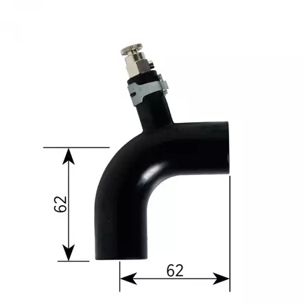 Alde kumikulma 22 mm, ilmausruuvilla, kiristimet - Nestekeskuslämmitysjärjestelmän osat - 23208 - 2