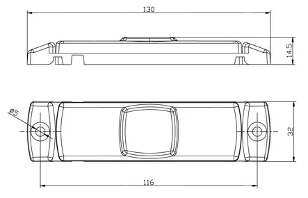 Äärivalo punainen Fristom 12-36V - Fristom - 23948 - 2