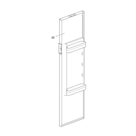 Thetford oven paneeli N4142, N3142, 1425x395x1,5 musta - Jääkaappien varaosat Thetford - 18488 - 1