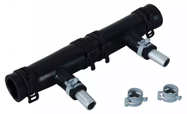 Alde ohjaamon lattialämmitysmaton liitos, liitännät 22 ja 12 mm - Alde lämmönvaihdin, lattialämmitys - 13578 - 1