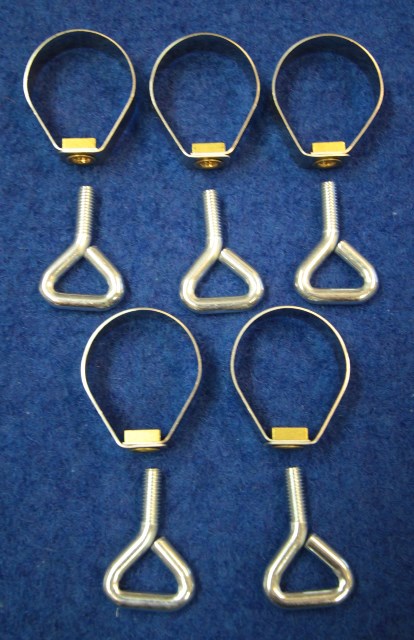 DWT putken kiristin 32 mm teleskooppiputkeen mutterirengas ja kiristysruuvi - Telttojen varaosat - 7098 - 1