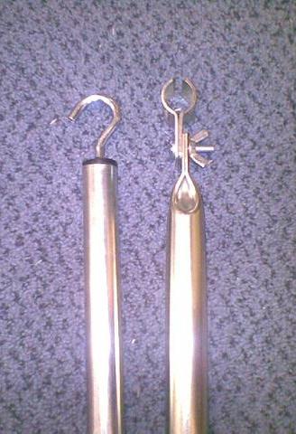 DWT vaakatanko 25x1 mm, teräs, 170-300 cm koukku/koura - Telttojen lisäputket ja sarjat - 1388 - 1