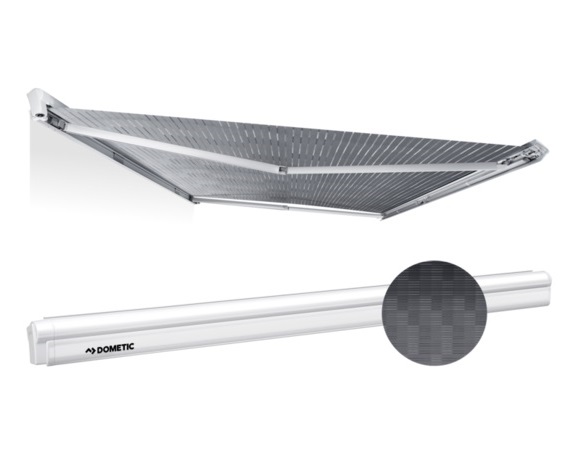Dometic Markiisi PW 1100 2,60x2,00, grey Perfectwall, valkoinen kotelo - Kotelomarkiisit seinään Dometic - 16998 - 1