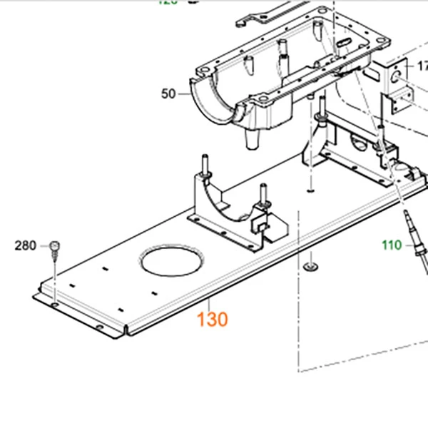 Base cpl., right - S-lämmittimien varaosat - 13828 - 1