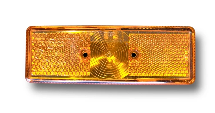 Sivuvalo Radex keltainen. Lasikantapolttimolla - Hella/talmu/muut - 24058 - 1