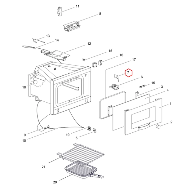 Thetford sulkumekanismi, grilli SOG52xx - Liesien ja uunien varaosat - 22168 - 1