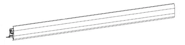 Thule etupalkki 8000 5,5 m, hopeanvärinen - Markiisien varaosat Thule - 13008 - 1