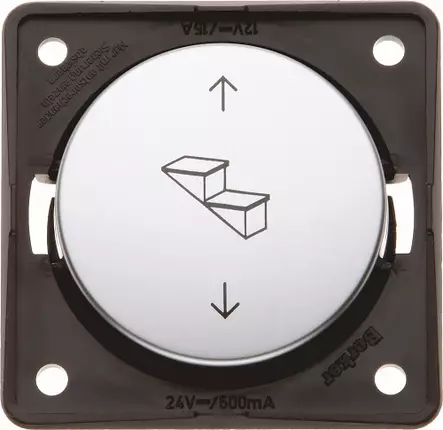 Berker astimen katkaisin upotettava kromi matta 12-24V - Sähkörasiat, pistokkeet - 11139 - 1