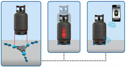 Gok kaasupullovaaka Senso4s, paristokäyttöinen, Bluetooth lähetin, Android, iOS - Kaasujärjestelmän tarvikkeet - 10889 - 2