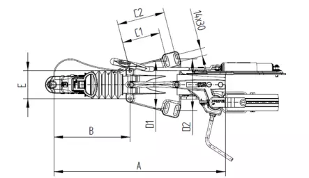 Työntöjarru knott KFG 35D-GF 3500KG vetopää - Knott - 17879 - 2