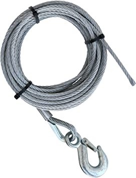 Vaijeri Vintturiin 4mm pituus 6m Vinssivaijeri hakalla 1000kg - Varaosat - 13499 - 1