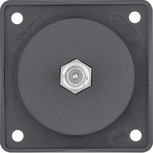 Berker antennirasia antrasiitti matta SAT, F-liitin - Sähkörasiat, pistokkeet - 11129 - 1