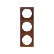 Berker kehys 3-osainen, ruskea, reikä 42.5 mm - Sähkörasiat, pistokkeet - 639 - 1