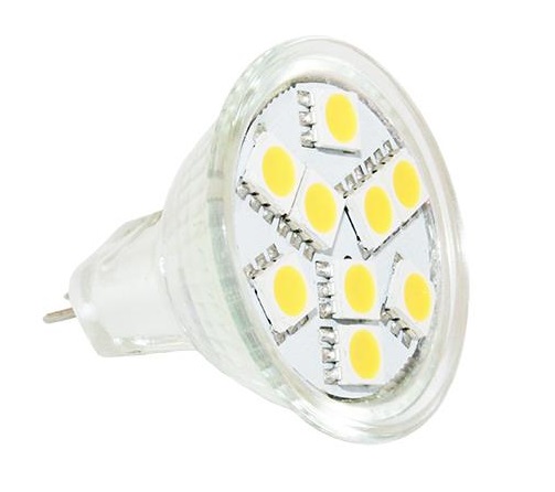 Led polttimo MR 11 SMD 1,3 w Valoteho 80 Lumen lämmin valkoinen - Polttimot - 16959 - 1