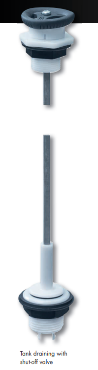 Reich tyhjennysventtiili/sulkuventtiili raikasvesisäiliöön 890 mm - MUUT VESIJÄRJESTELMÄN OSAT - 21589 - 1