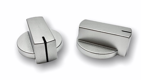 Säädinnuppisarja 6kpl, satiinikromi - Liesien ja uunien varaosat - 16499 - 1