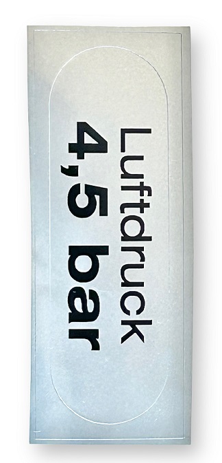 Tarra 4,5 bar 63x20mm rengaspainetarra - HOBBY VARAOSAT - 8629 - 3