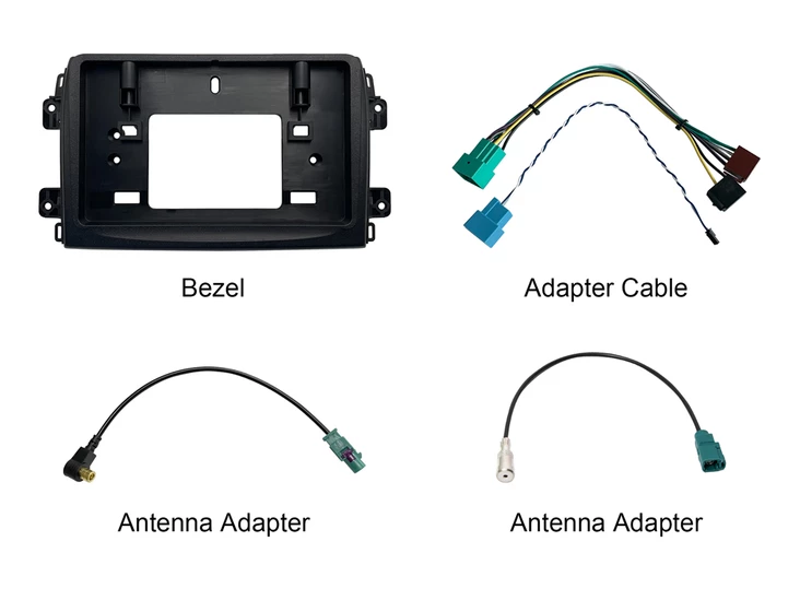 Dynavin-asennuskehys adapterikaapelilla DVN-APTDC8 Fiat Ducato 2021-> - Navi, peruutuskamerat - 25649 - 1