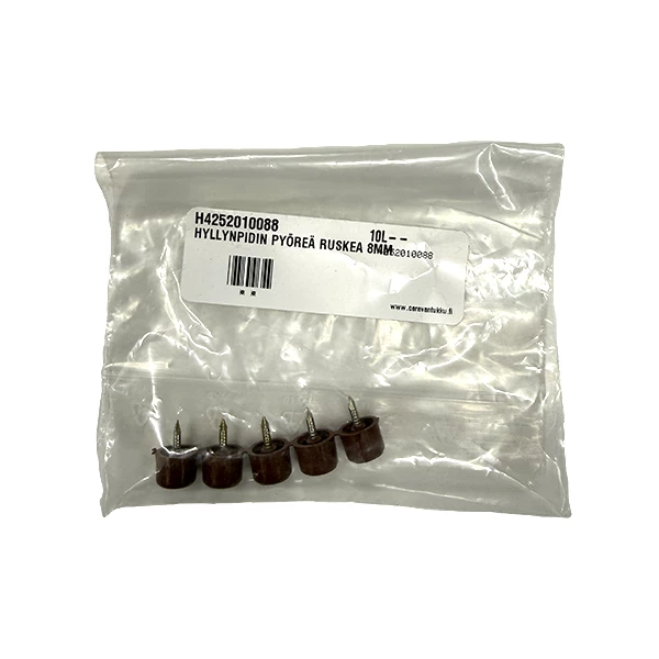 Hyllynpidin pyöreä ruskea 8mm - HOBBY VARAOSAT - 5419 - 1