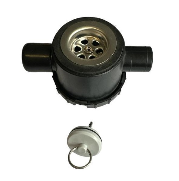 Viemäriliitos, hajulukko, 25 mm, kaksi tuloa - MUUT VESIJÄRJESTELMÄN OSAT - 23589 - 1