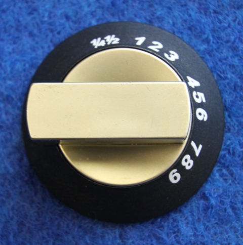 Säädinnuppi musta/hopea, uuni - Liesien ja uunien varaosat - 7245 - 1