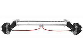 Akseli AL-KO 1600kg jarrullinen 2361 AL-KO traileriakseli 1600kg jarrut 2361 - AL-KO ja bpw - 10689 - 1