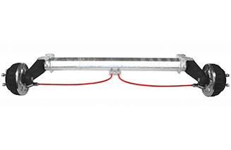 Akseli AL-KO 1600kg jarrullinen 2361 AL-KO traileriakseli 1600kg jarrut 2361 - AL-KO ja bpw - 10689 - 1